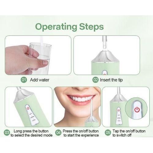 product_image_name-Generic-USB Rechargeable Oral Irrigator Portable Dental Teeth Cleaner Water Flosser Powerful Mouth Washing Machine-3