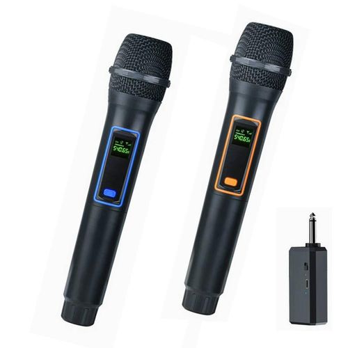 Huameisi 2pcs/set Premium Handheld Wireless Microphone Wireless Microphone Transmitters & ReceiversKTV/performance/stage/conference microphone - image 3