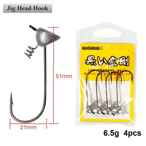 Generic Hunthouse Soft Fishing Lure Fishing Hook Shaky Head Jigs