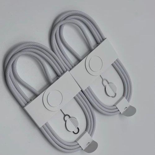 Generic Fast Charging Type C Cable, Nylon Braided USB C Cable, Braided Type C Cable, White USB C Cable, White Type C Cable, iPhone USB C Cable, iPhone 15 Charging Cable, iPhone 16 Charging Cable, iPhone 17 Charging Cable