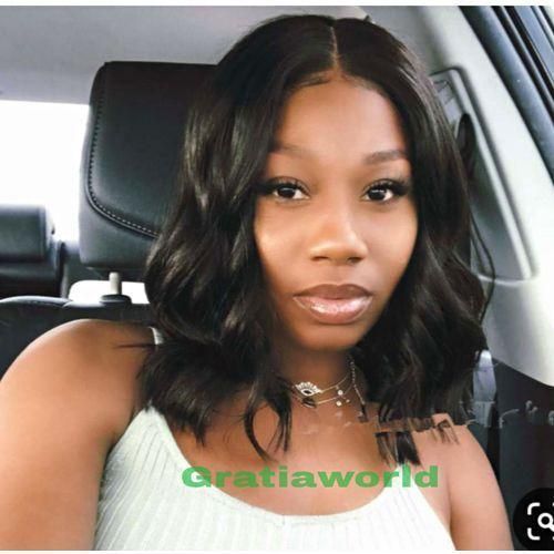 Generic Beautiful Wavy Wig With Closure For Ladies