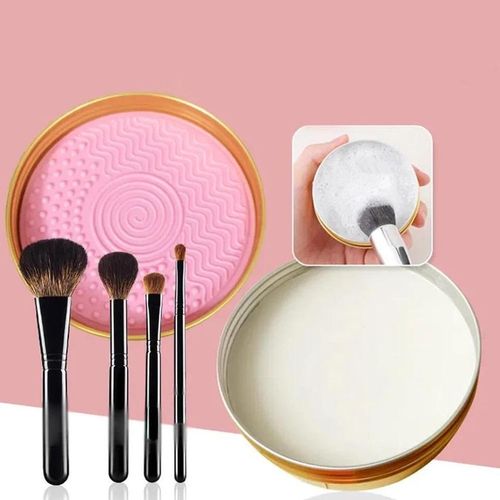 product_image_name-Generic-1-pack makeup brush cleaner, makeup brush cleaning set: solid soap and cleaning pad-1