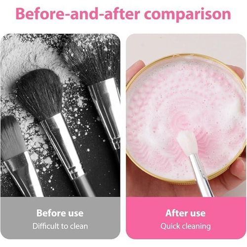 product_image_name-Generic-1-pack makeup brush cleaner, makeup brush cleaning set: solid soap and cleaning pad-6