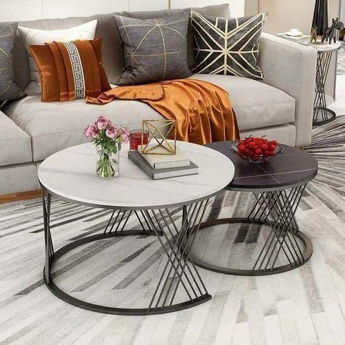 product_image_name-Generic-High Quality Exotic Faux Marble(MDF Wood) Center Table-1