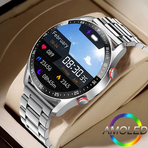 Reloj Inteligente Hombre Smartwatch 2023 AMOLED 400*400Screen Heart Rate  Answer Call Waterproof SmartWatch Man For Huawei Xiaomi - AliExpress