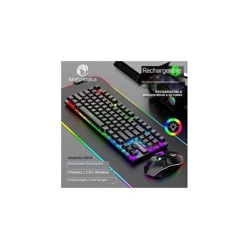 Generic R905 Raiku RGB Gaming Wireless Keyboard And Mouse Combo - image 2
