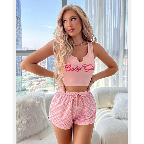 product_image_name-Fashion-Trending Ladies Night Wear - Top And Short-2