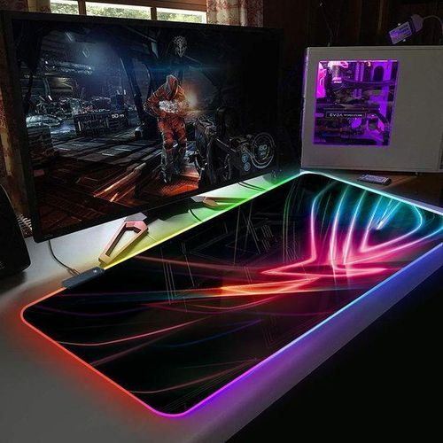 Generic Neon Rgb Gaming Mouse Pad – Extended Led Desk Mat With Anti-slip Base - image 2