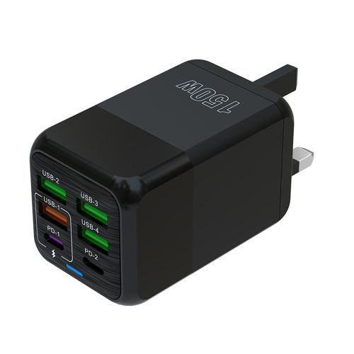 Generic Super Fast 6in1 Charger Adapter For Iphone & Android - 150W
