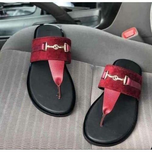 Fashion classy Ladies Open Toe Slippers- Red