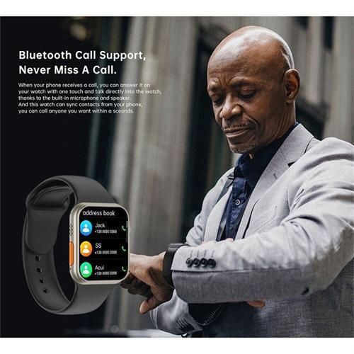 Generic Series 10 Ultra3 7-in-1 Strap 2.2" Bluetooth Call Full Touchscreen Smartwatch- For Android and iOS - image 6