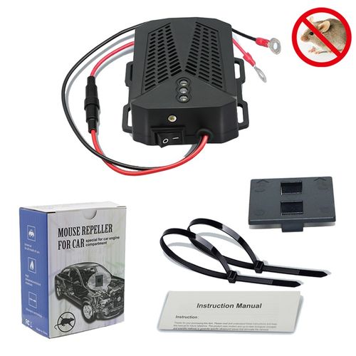 Ultrasonic Mouse Repeller 12V Car Rat Rodent Deterrent Wire Engine Pest  Control