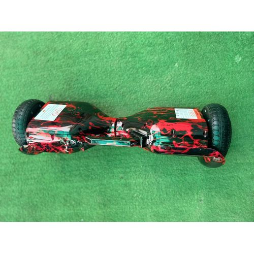 Generic 6.5-Inch Smart Balance Hoverboard with Bluetooth and LED Lights (Red and Black Marble Design) - image 2
