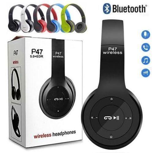product_image_name-Generic-P47 Superior Wireless Bluetooth Stereo Foldable Headphones-1