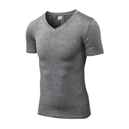 V Neck Sports T Shirt Grey & Black in Hyderabad at best price by Ffti Sports  Wear - Justdial