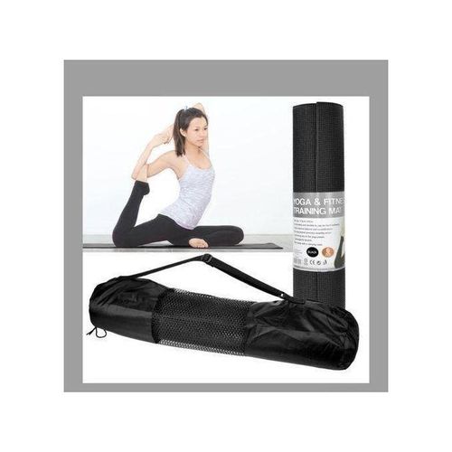 product_image_name-Generic-Thick Yoga Mat Non-Slip Exercise Mat With Carrying Bag (BLACK)-3