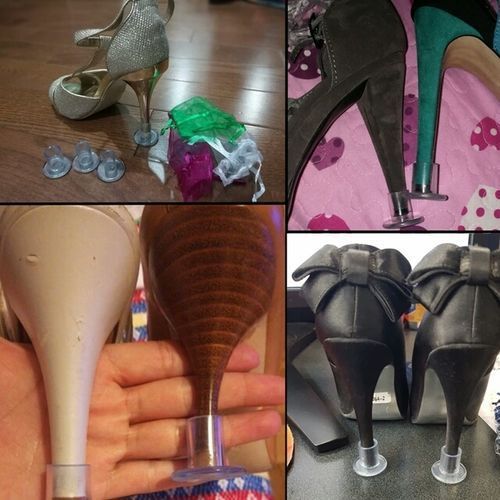 Solemates High Heel Protectors (Clear, Narrow) Stoppers - Stops Sinking  into Grass Protector for Heels and Designer Shoes - Crystal Clear - Name  Brand Overstock