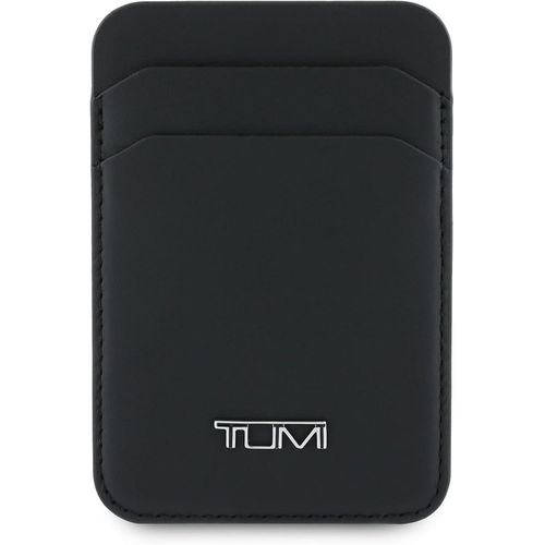 Tumi Smooth Genuine Leather MagSafe Compatible Phone Card Holder Wallet, Black, Classic