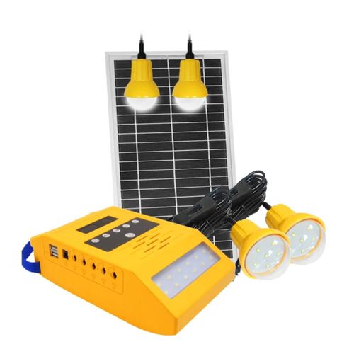 product_image_name-Generic-Portable Solar Lighting System – FM Radio, 4-Room Kit-1