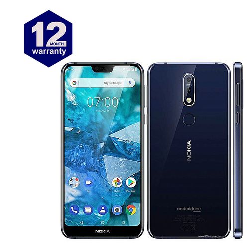 product_image_name-Nokia-7.1, 5.84'', 4GB RAM, 64GB ROM, 12MP+5MP REAR CAMERA, 8MP FRONT, 3060mAh,4G LTE - Blue-1