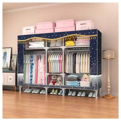 Generic Double Size Iron Steel Foldable Fabric Wardrobe Jumia Nigeria