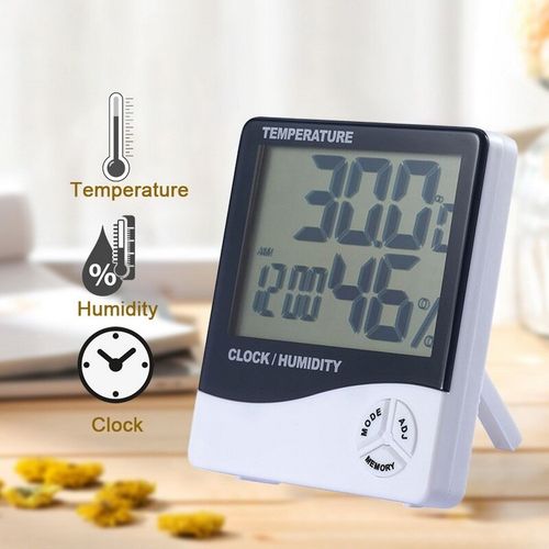 Electronic Digital Temperature Humidity Meter LCD Indoor Baby Room