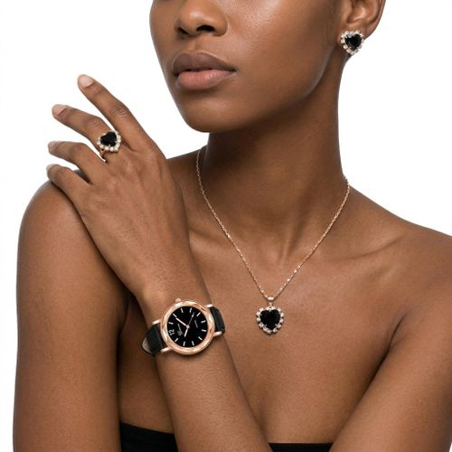 Fashion Women's Watch + Necklace + Ring + Earrings Set - image 4