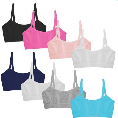 Fashion Girls Bra Top For Teenagers 6 In 1 Different Colors