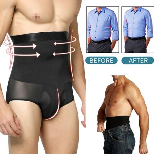 Fashion Panties with belly control for men Raise glutes Waist trainer  Underwear slimming High Waist Body Molder