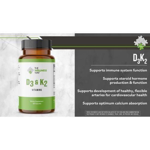 product_image_name-Wellness-Vitamin D3 + K2 120 Capsules-3