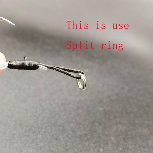 Generic 20pcs/lot Assist Hook Barbed Single Jig Hooks Thread Feather Pesca  High Carbon Steel Short Assist Fishing Jig Hook