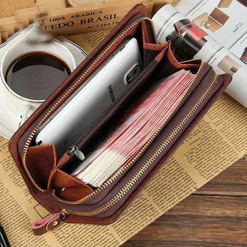 Generic Classic Men Long Leather Wallet -Men's Clutch Purse - image 3