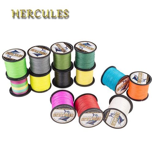 Generic Hercules Fishing Accessories 100m Tackle Carp Braided Fishing Line  4 Strands Pe Peche 6-100lb 13 Colors Reservoir Pond Floating