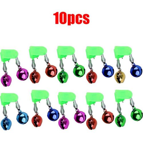 Generic Ftk 10pcs Fishing Bell Bite Alarms Adjustable Metal Fish Alarm Bells  Portable Anti-Rust Fishing Accessories