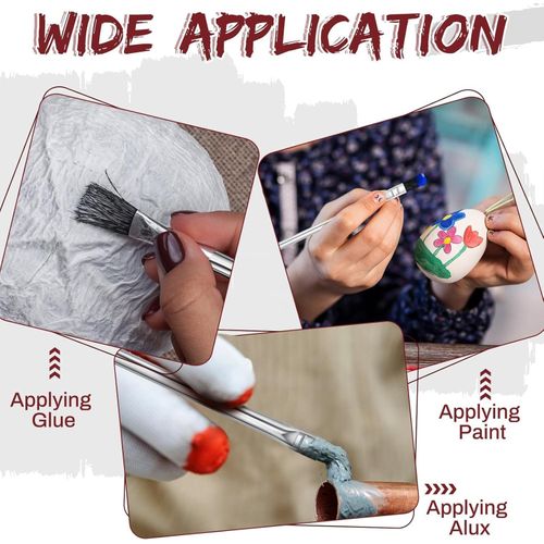 product_image_name-Generic-144 PCS MULTI-PURPOSE ACID FLUX BRUSHES, HORSEHAIR STAINLESS STEEL HAND BRUSH-2