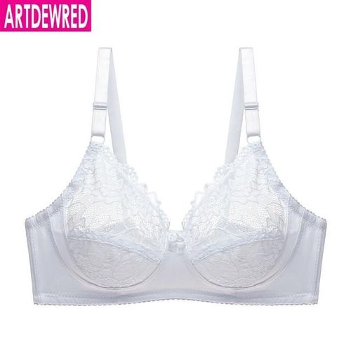 Generic New Sexy Ladies Sexy Underwear Full Coverage Minimizer Non Padded  Lace Sheer Bra 36c-46 Cd Cup