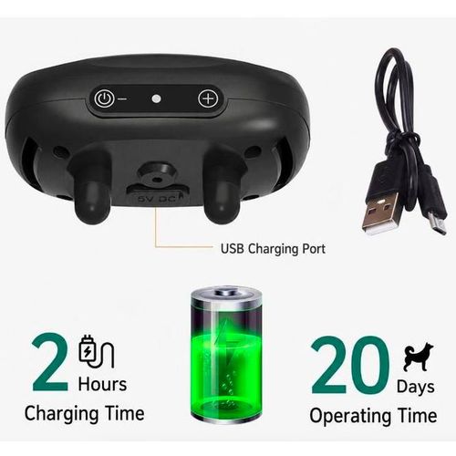 Generic Rechargeable Vibration Anti-bark collar - dog bark stopper - image 2