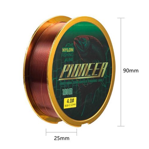 Generic 100m Fluorocarbon Nylon Fast Sinking Fishing Line 0.16-0.52mm Gauge  Strong Tensile Strength Abrasion Resistant Soft Fishing Line