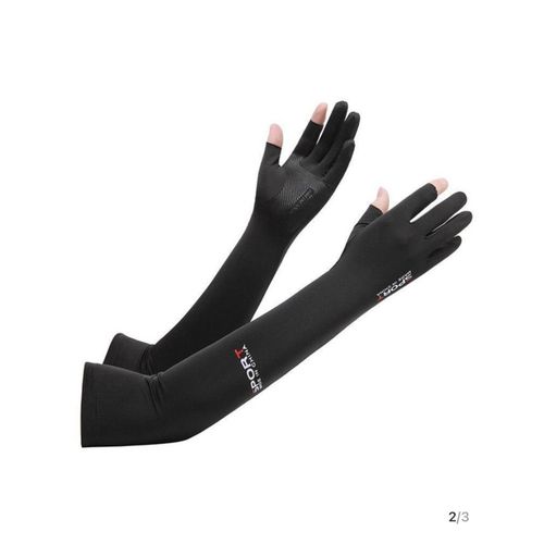 product_image_name-Fashion-Unisex 2-finger Outdoor Sun Protection Ice Sleeves Anti-ultraviolet Arm Sleeves-2