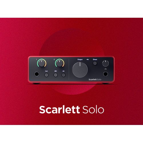 Focusrite Scarlett Solo USB-C Audio Interface (4th Generation)