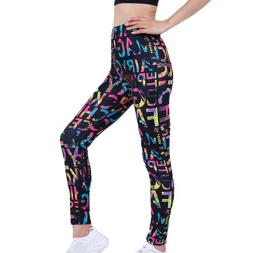 Generic Viianles Workout Colorful Letter Print Leggings Women Yuga Pants  Fitness Tights Running Female Casual Leggins Dropshipping