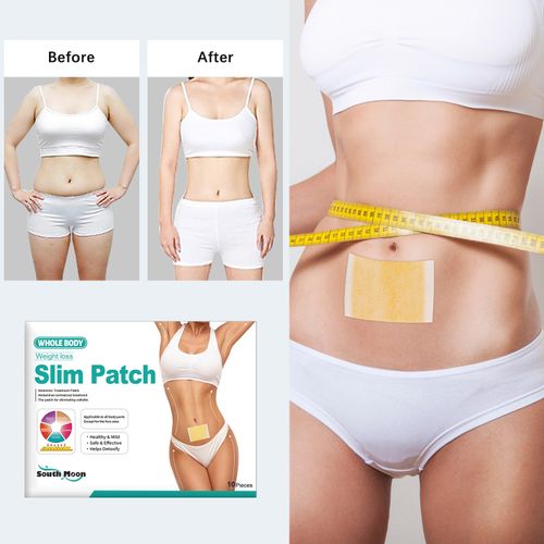 SOUTH MOON 10Pcs Slim Patch Weight Loss Brun Fat Shaping Navel Sticker