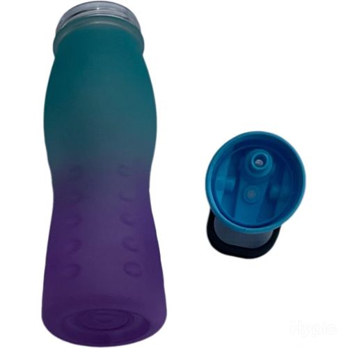 Generic Amazing dimples straw water bottle blue purple 750ml - image 4