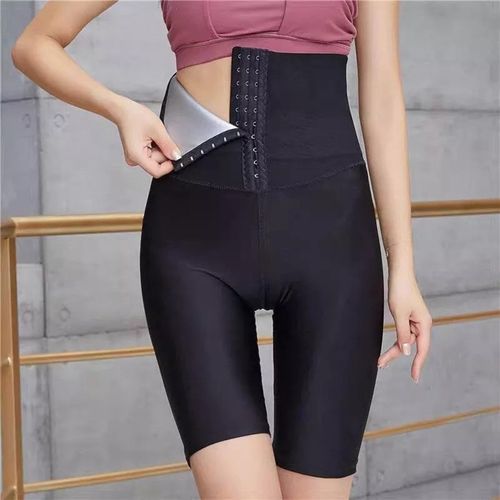 Generic Sauna Shorts Sweat Shapewear High Waisted Fifth Pants L XL