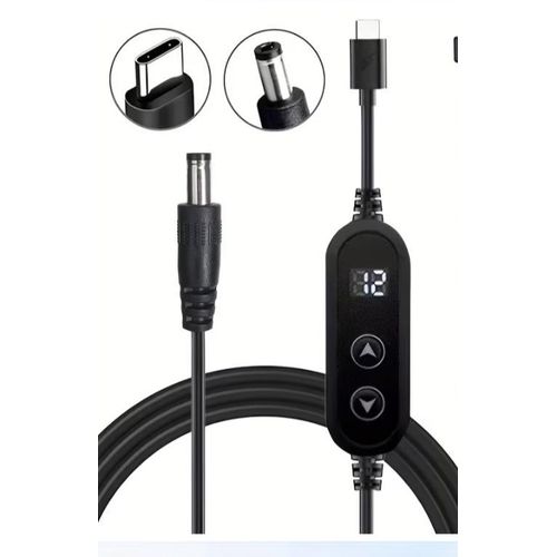 product_image_name-Generic-Adjustable Voltage Type C To DC Cable 5v-20v Fast Charging WIFI dc power cable and router cable-1