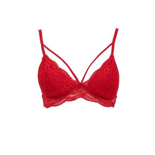 Defacto Woman Casual Triangle Bra - Red