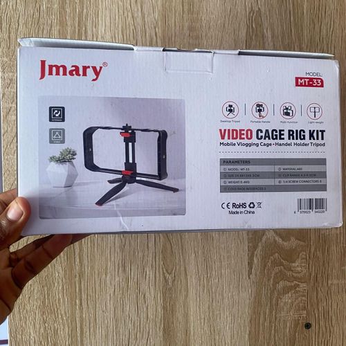 Generic Jmary MT-33 VIDEO CAGE RIG KIT mobile vlogging cage with handle holder tripod - image 2