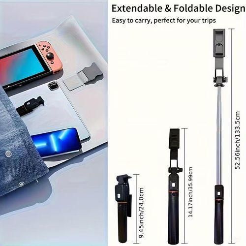 Generic U6-130cm Portable Wireless Selfie Stick Tripod with Detachable Shutter Remote - image 2