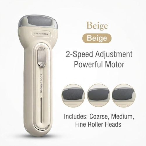 Generic Electric Foot Grinder Rechargeable Foot Callus Remover with 3 Grinding Heads for Dead Skin Cracked Heels - image 4