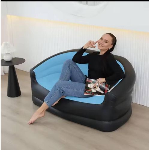 product_image_name-Generic-Inflatable Sofa Outdoor Portable Air Cushion Bed Leisure Lazy Double Sofa Bed Folding Camping Recliner -1